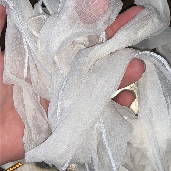 New Leather handmade sandals- silk ribbons USA 10 - Picture 9 of 11